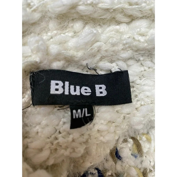 Chunky Knit Open Front Sweater Cardigan Multi-color Size M / L Boho - Picture 4 of 5